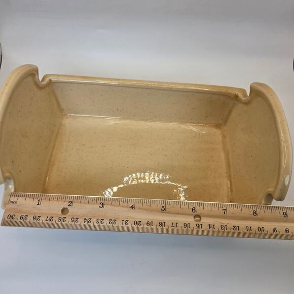 Metlox Poppytrail Rooster Bread Holder Vintage California Pottery Bread Tray - Picture 10 of 12